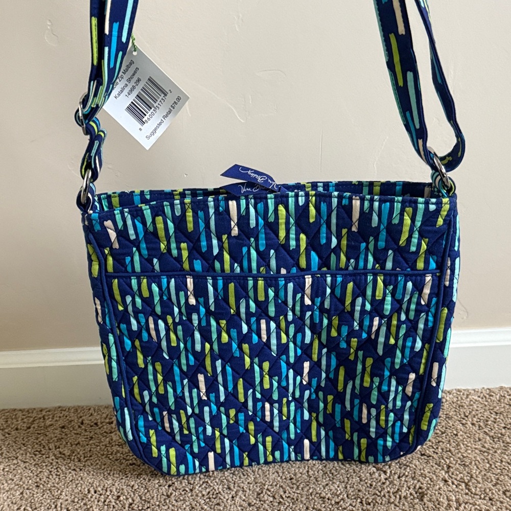Vera Bradley Blue and Green Crossbody Bag - Picture 3 of 3